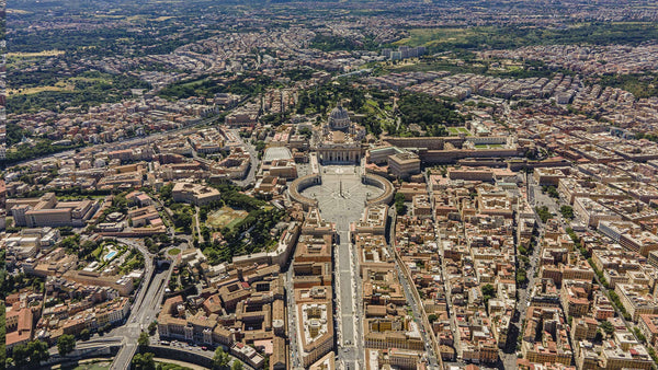Vatican City From Helicopter