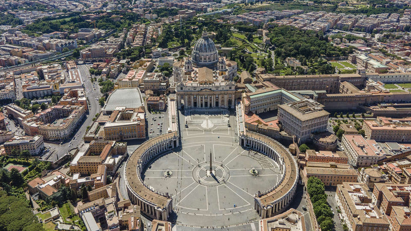 Saint Peter's Basilica and The Vatican from Above