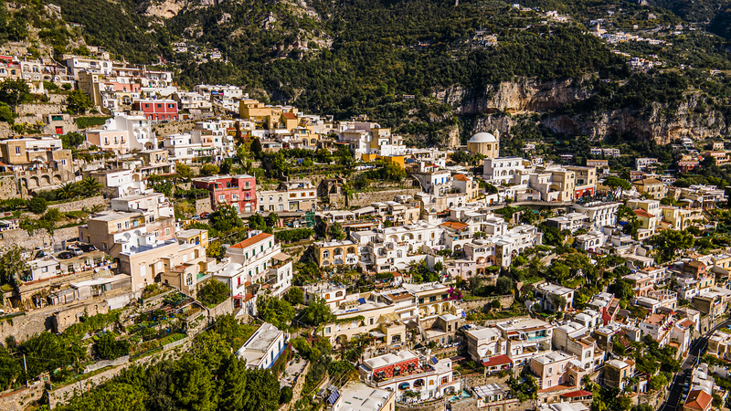 Positano from the Side