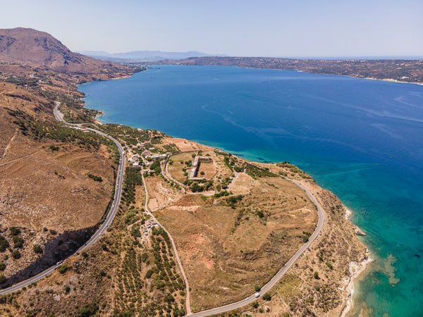 Ancient City of Aptera from Above - Crete