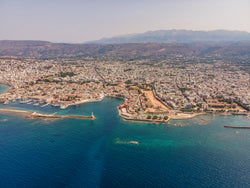 Helicopter view of Chania - Crete