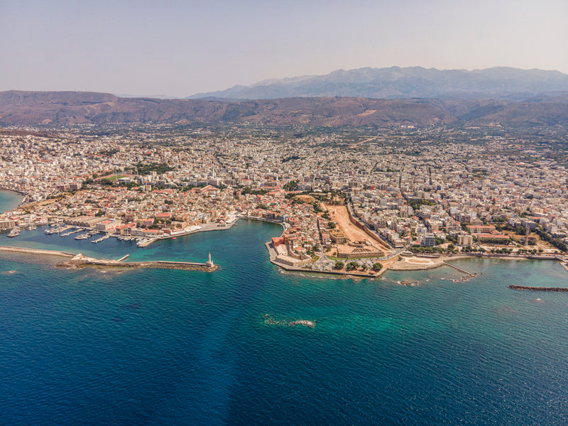 Helicopter view of Chania - Crete
